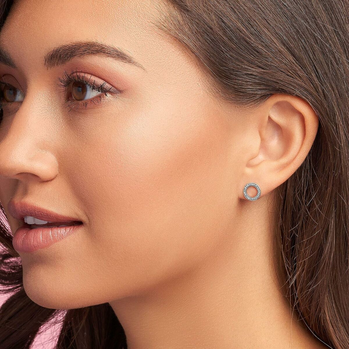 Boucles d’oreilles Femme Pandora 290585CZ – Acier Inoxydable, Élégance Classique