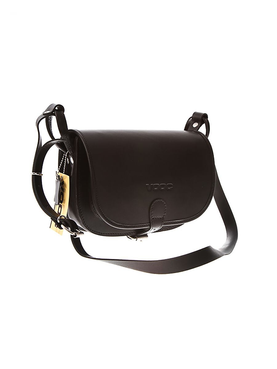 Sac Bandoulière en Cuir Véritable Noir - Vintage & Finition Artisanale