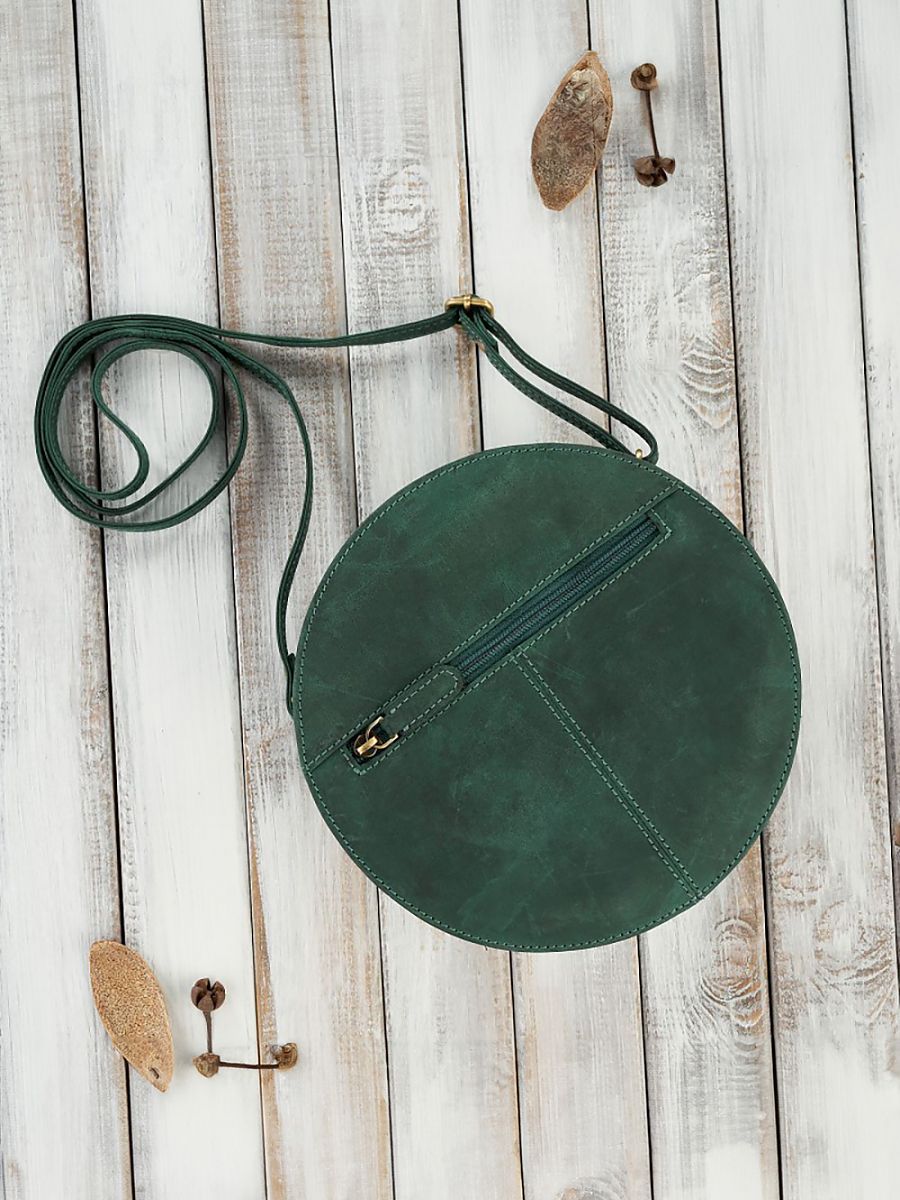 Sac à Bandoulière Pour Femme en Cuir de Paolo Peruzzi Vert