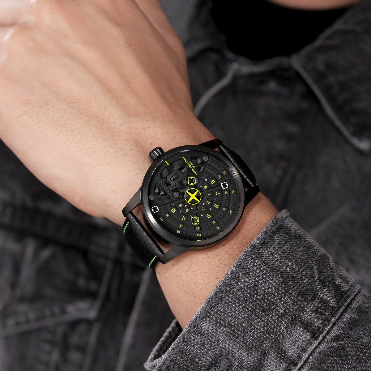 Montre Homme Police Noir