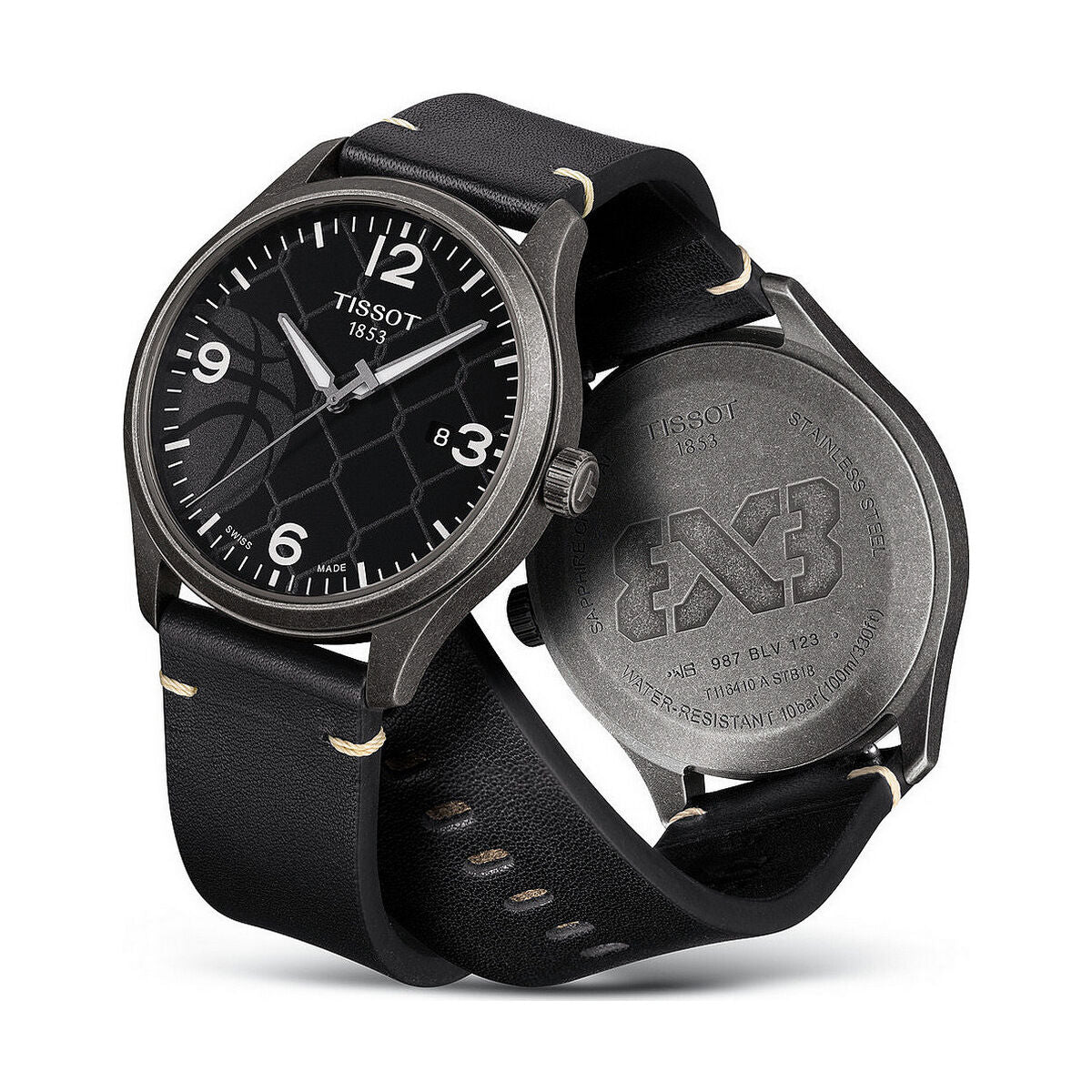 Montre Homme Tissot GENT XL 3X3 STREET BASKETBALL - SPECIAL PACK. 2 STRAPS Ø 45 mm