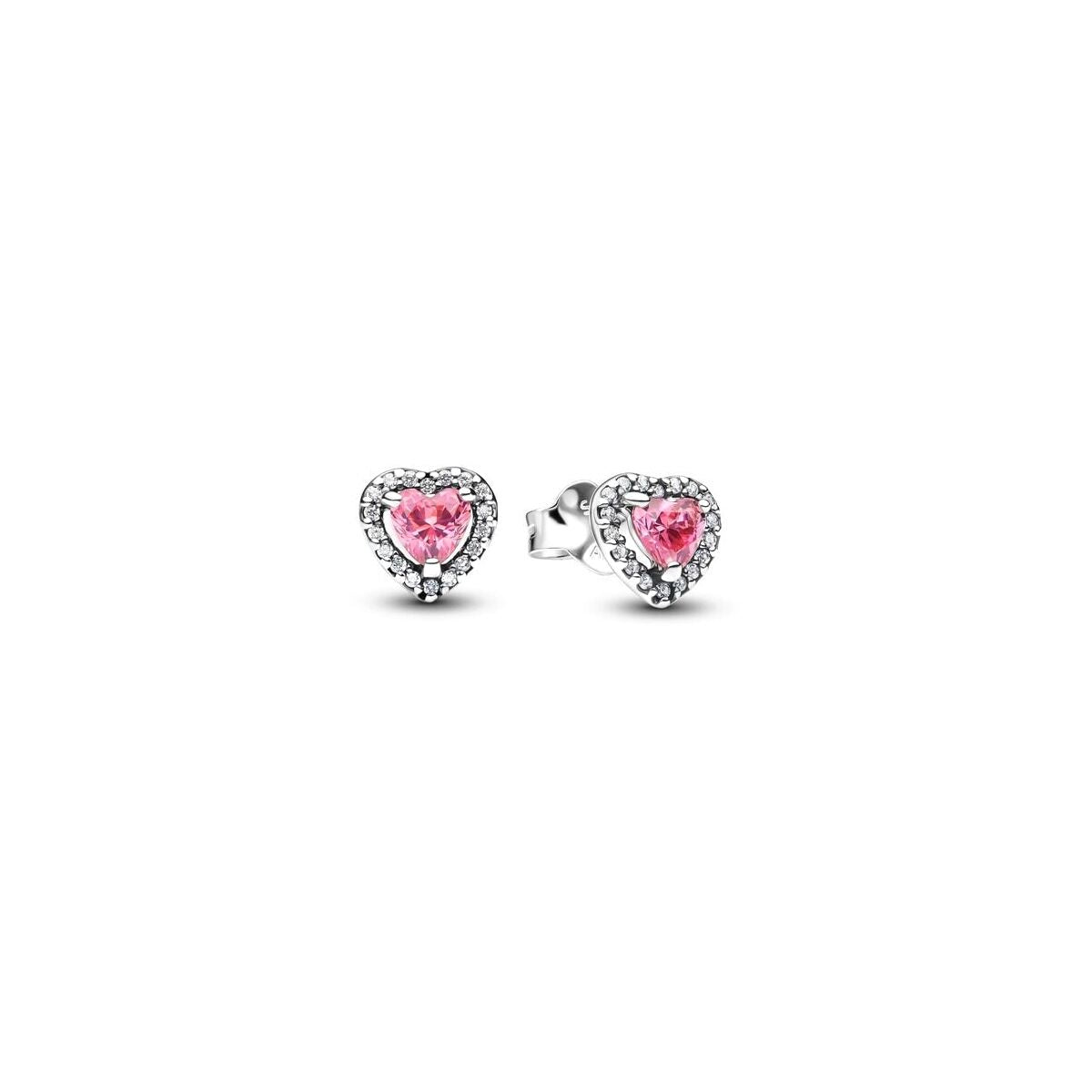 Boucles d’oreilles Femme Pandora 298427C02 – Rose & Argenté, Élégance Lumineuse