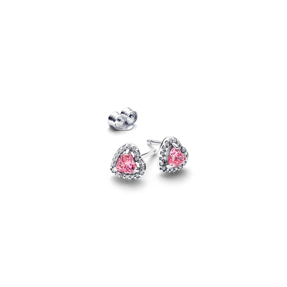 Boucles d’oreilles Femme Pandora 298427C02 – Rose & Argenté, Élégance Lumineuse