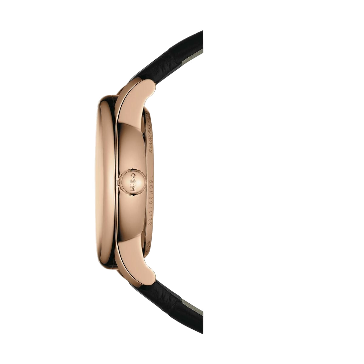 Montre Femme Mido M0072073611600 – Automatique, Cuir Noir, Verre Saphir, 33 mm