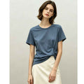 Short-sleeve Top For Women White And Sun-protective