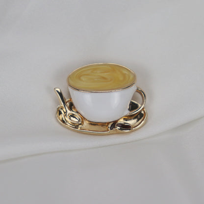 BROCHE TASSE À CAFÉ
