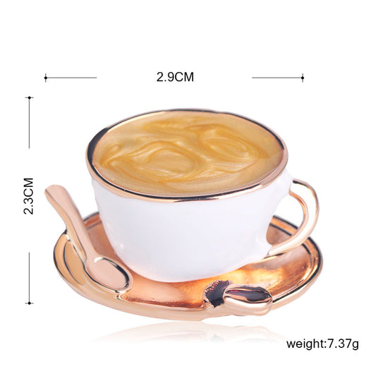 BROCHE TASSE À CAFÉ