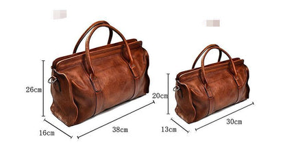 SAC POLOCHON SURPIQUÉ CUIR ARTISAN