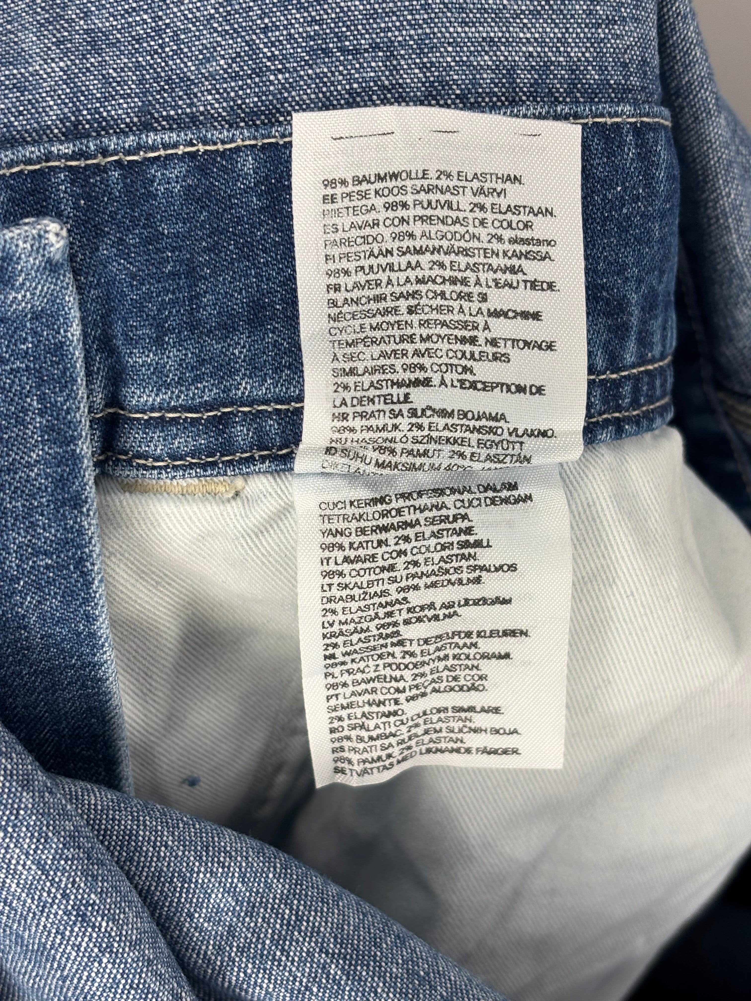 Salopette en jean H&M - bleu denim vintage