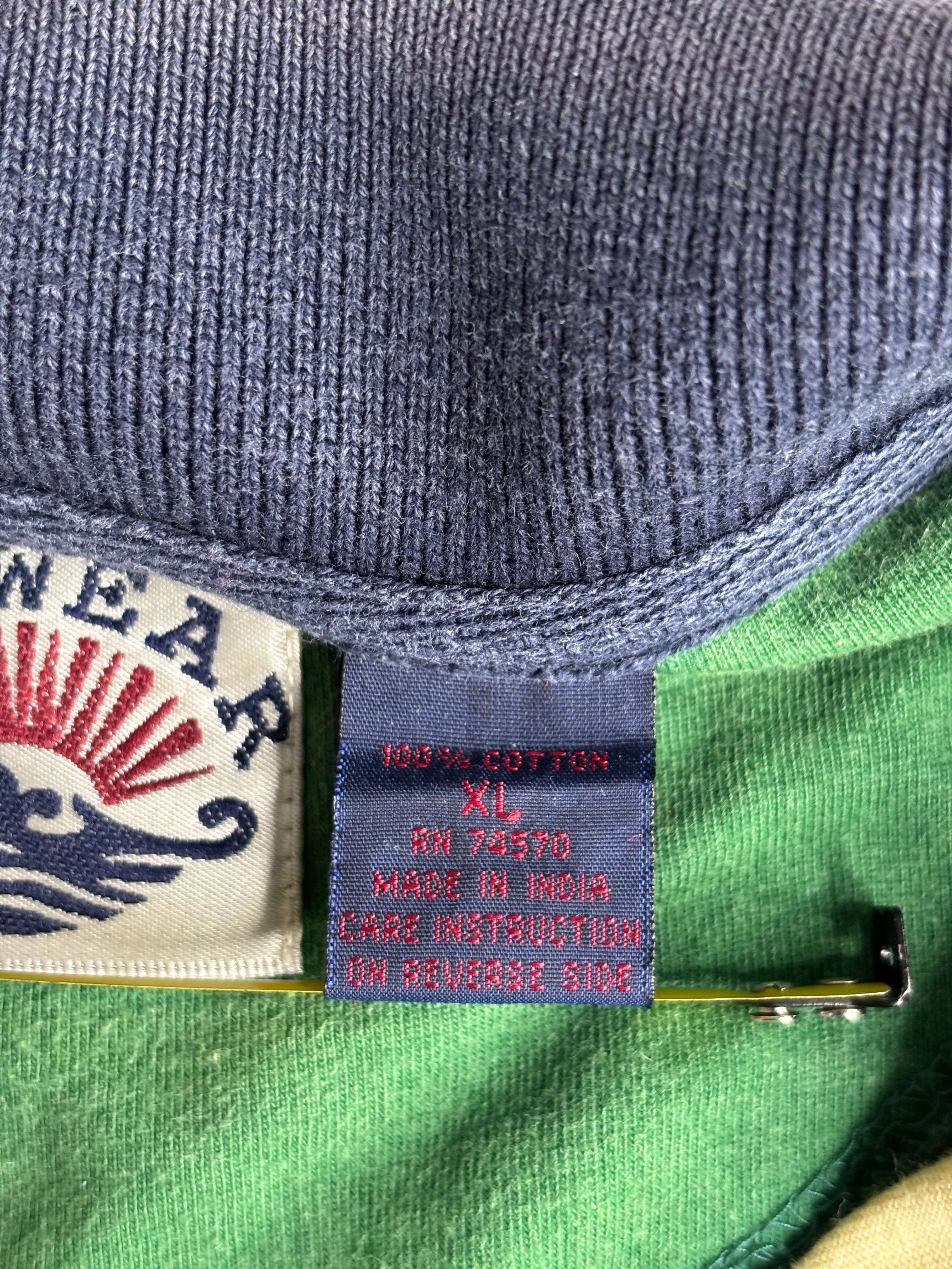 Polo Vintage New Orleans Color Block XL – 100% Coton Style Rétro Américain