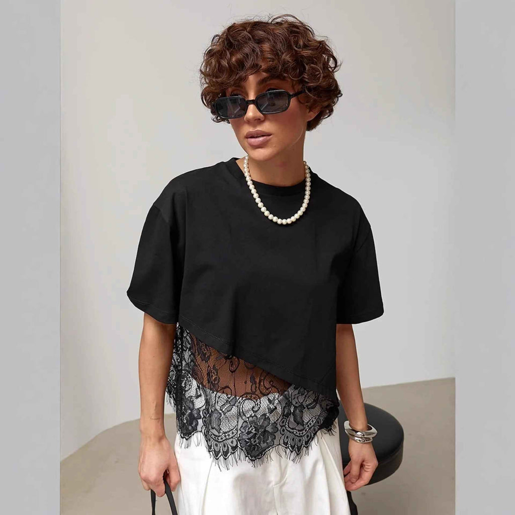 T-shirt Élise – Dentelle Signature