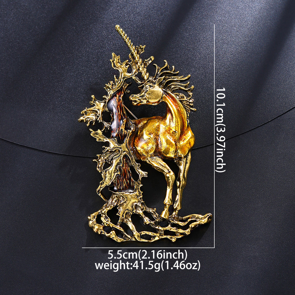 Creative Retro Exaggerated Brooch Jacket Accessory