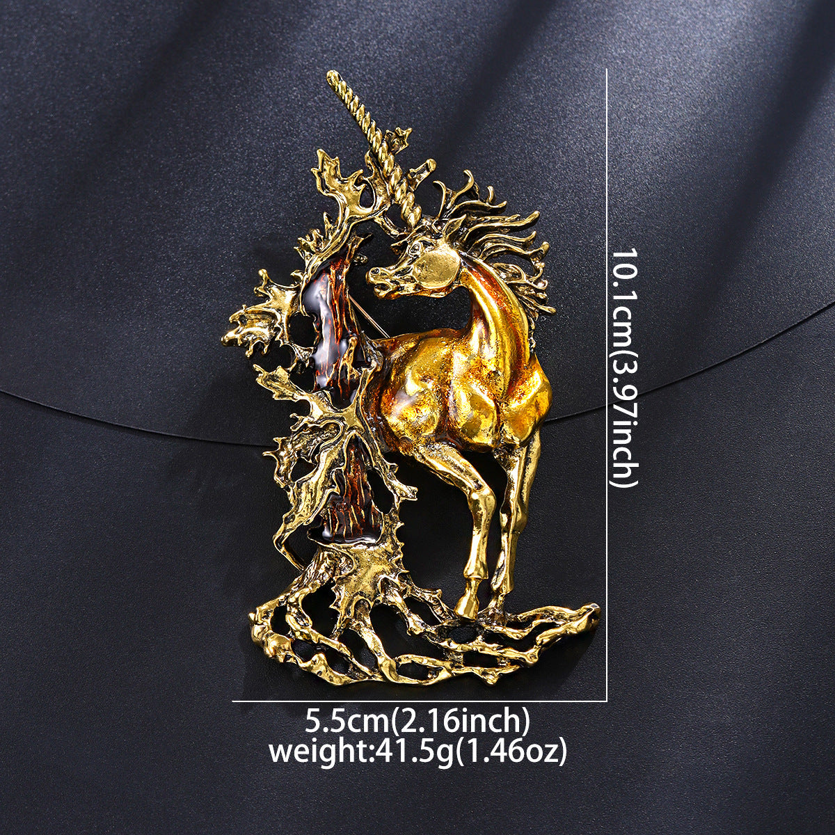 Creative Retro Exaggerated Brooch Jacket Accessory