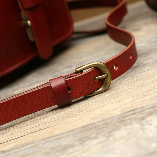 SAC À DOS RÉTRO FAIT MAIN EN DIAGONALE