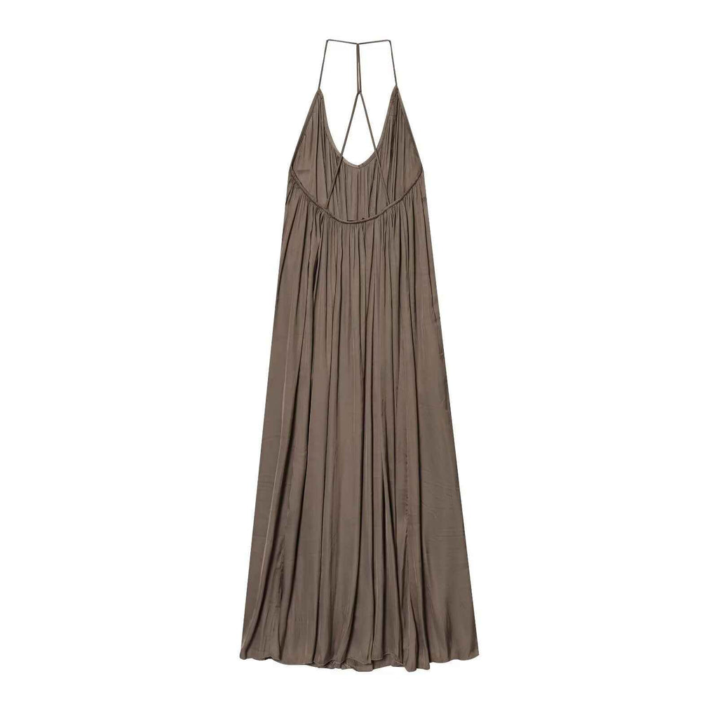 Robe Longue Dos Nu Fluide à Bretelles – Collection Évasion