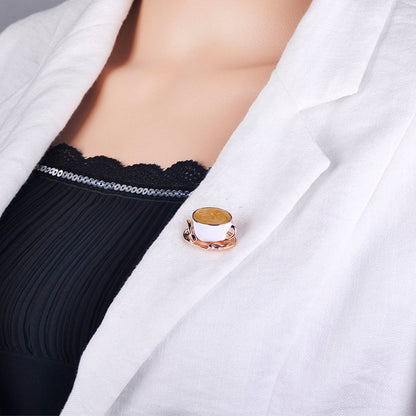 BROCHE TASSE À CAFÉ