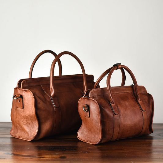 SAC POLOCHON SURPIQUÉ CUIR ARTISAN