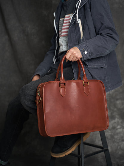 SACOCHE EN CUIR HORIZONTAL