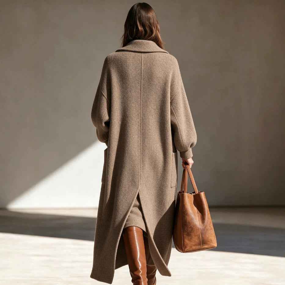 MANTEAU OVERSIZE AVEC ÉCHARPE