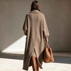 MANTEAU OVERSIZE AVEC ÉCHARPE