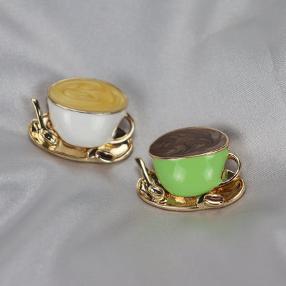 BROCHE TASSE À CAFÉ