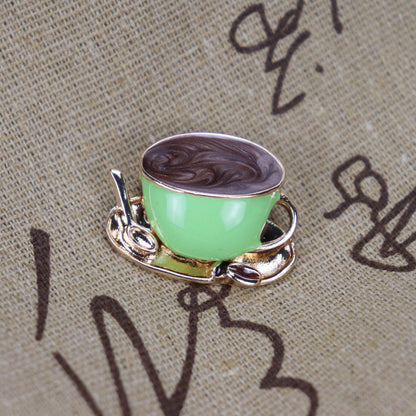 BROCHE TASSE À CAFÉ