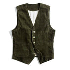 Cardigan Homme Velours Côtelé Rétro