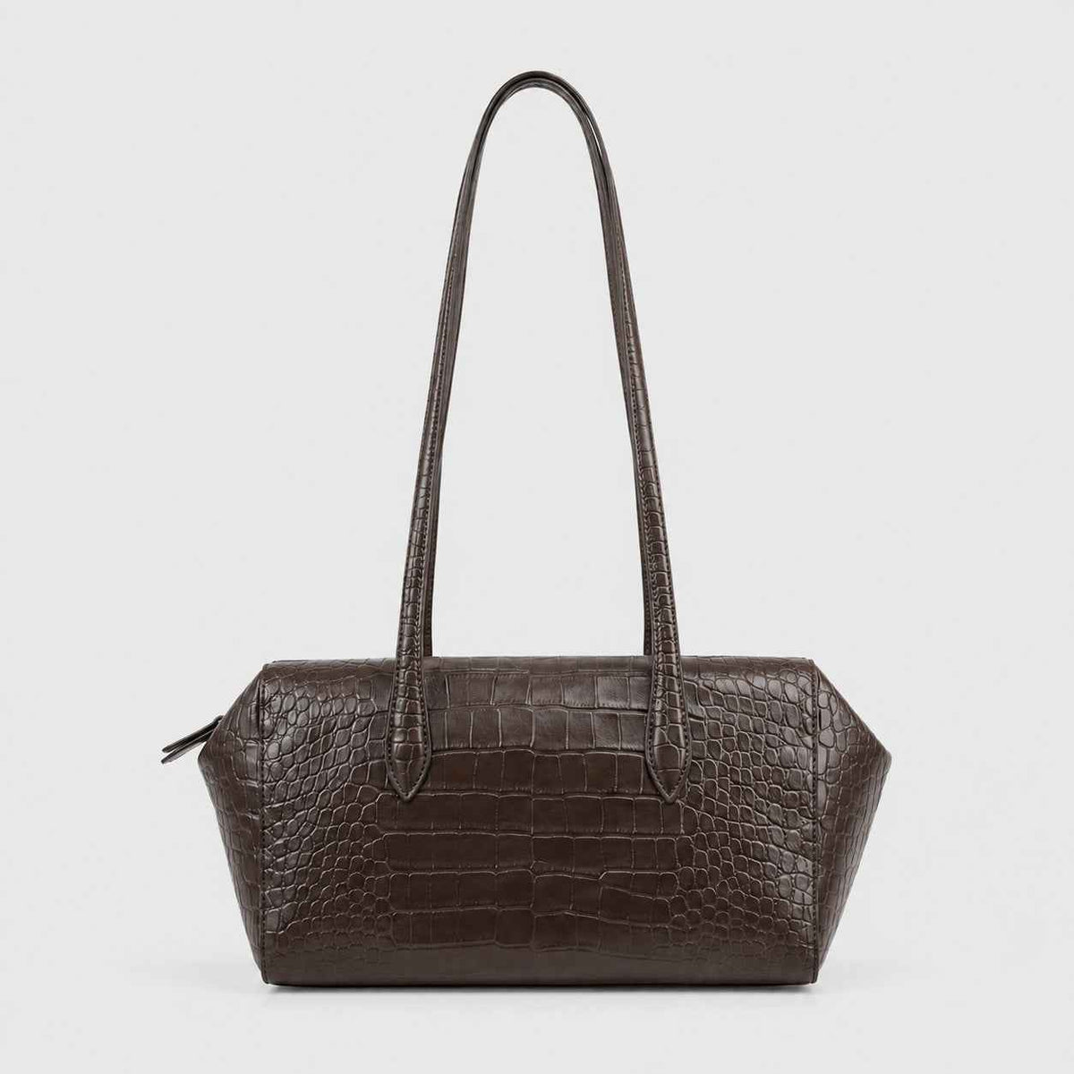 Sac cabas texturé à motif crocodile