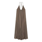 Robe Longue Dos Nu Fluide à Bretelles – Collection Évasion