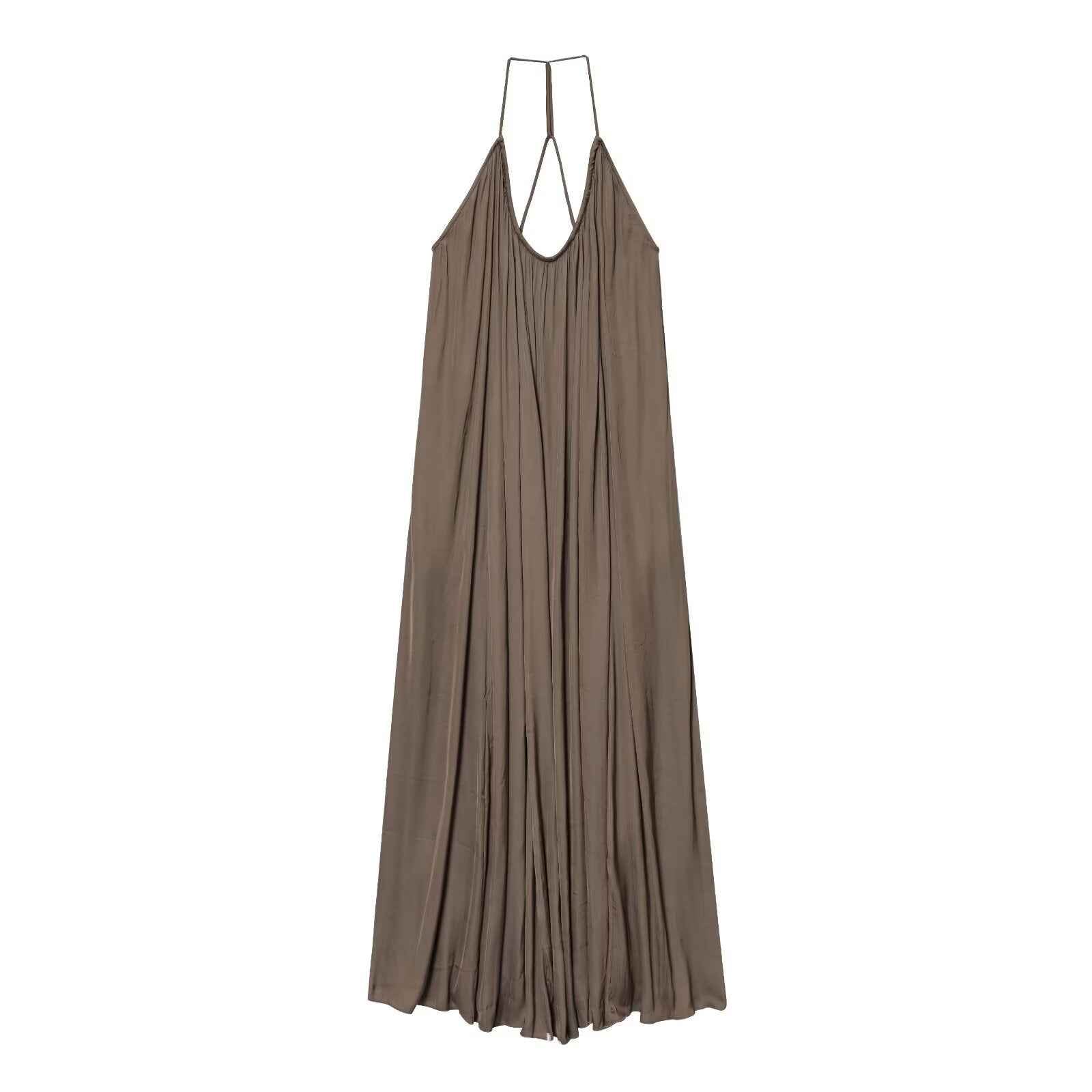 Robe Longue Dos Nu Fluide à Bretelles – Collection Évasion