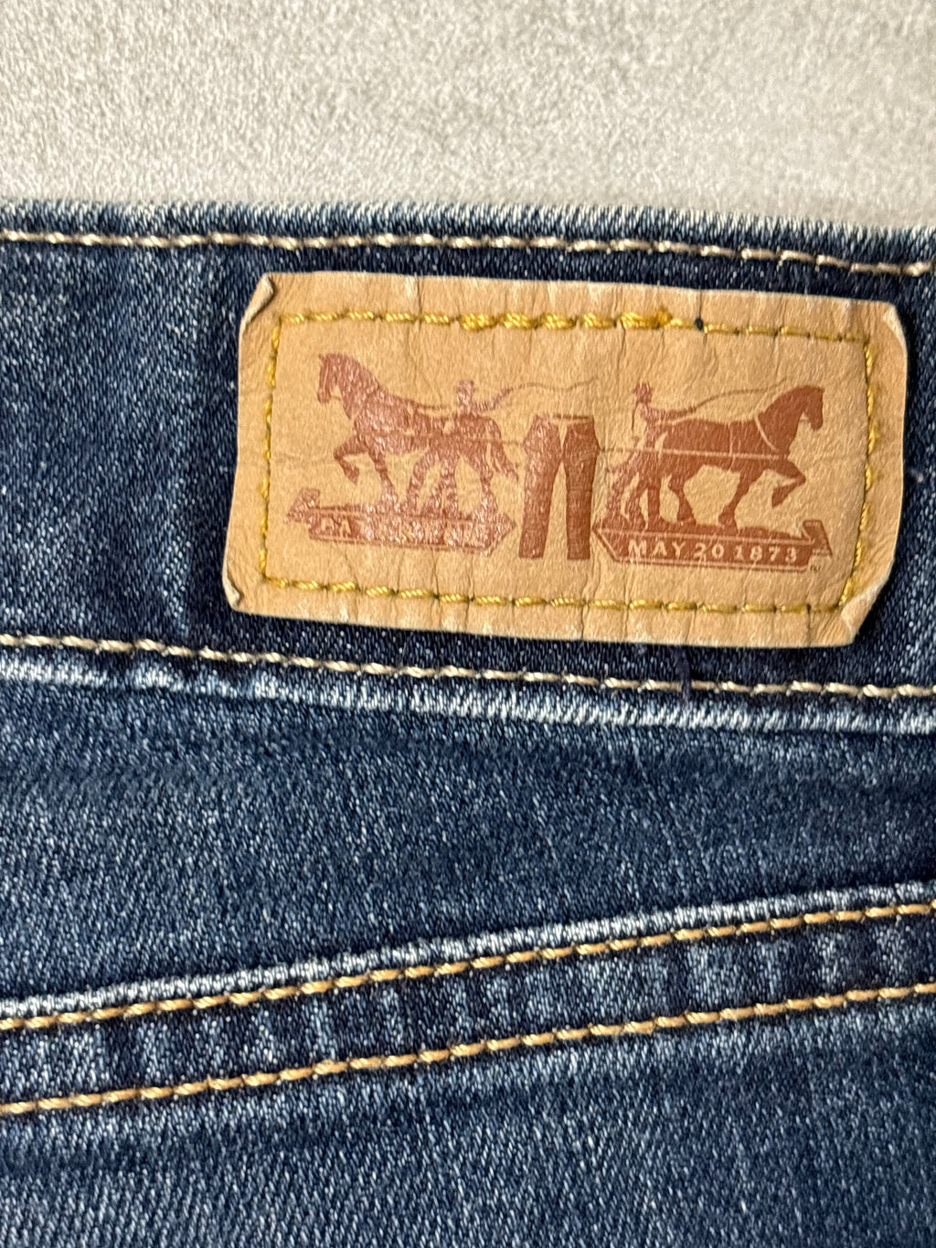 Short En Jean Levi’s Mid Rise Skinny 40 Vintage