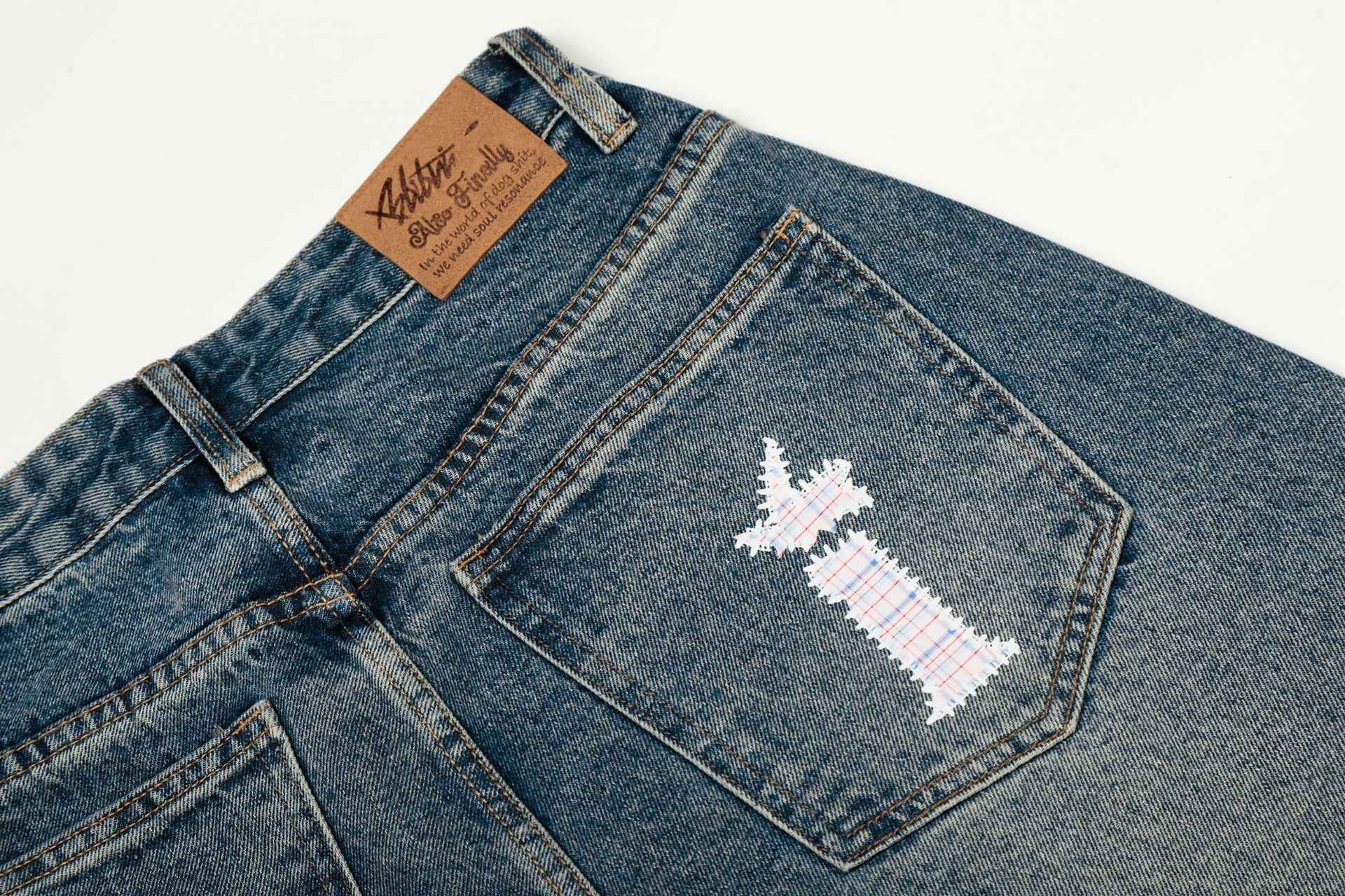 Short en Jean Patchwork Vintage Femme – Coupe Ample Streetwear