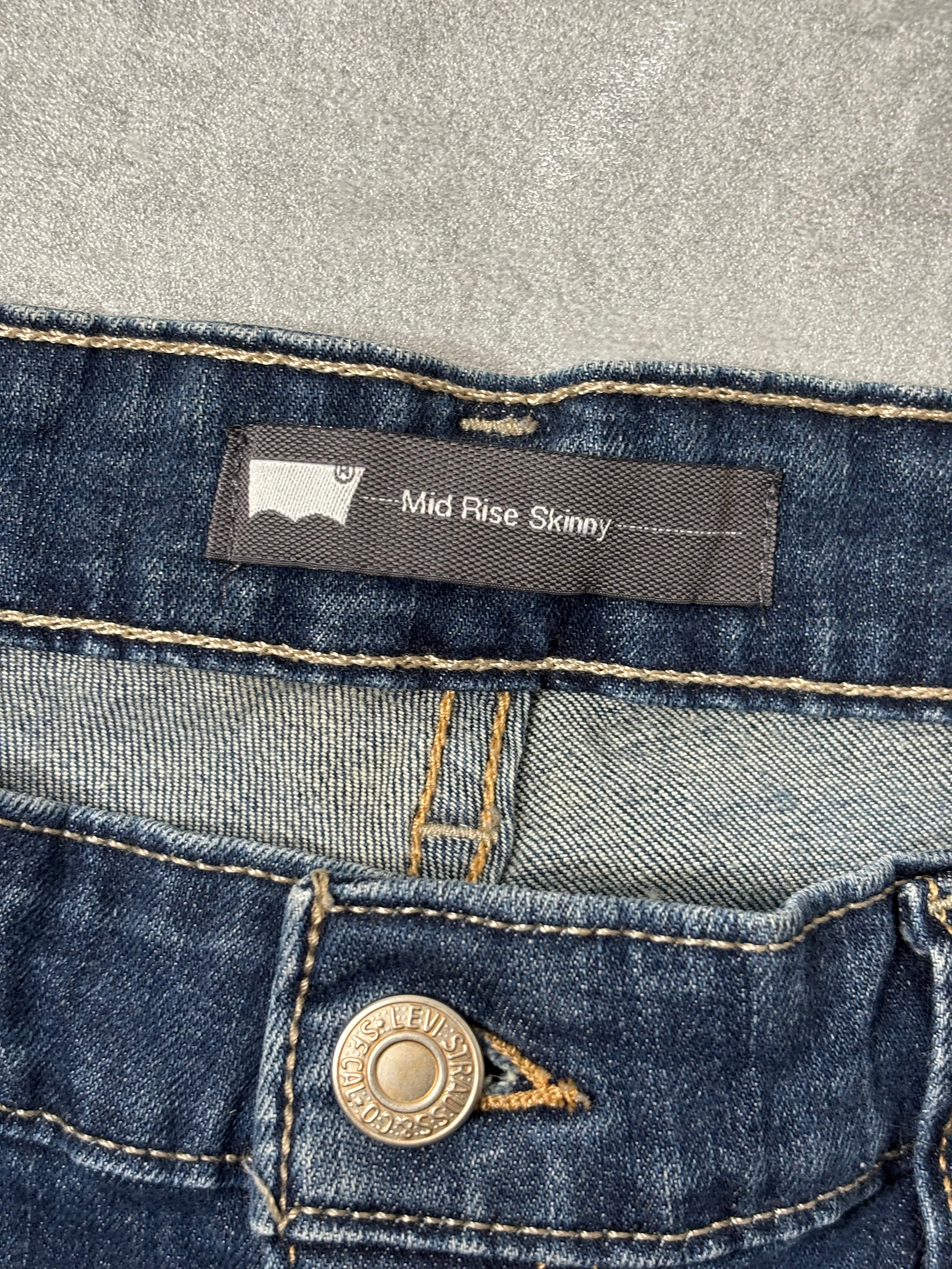 Short En Jean Levi’s Mid Rise Skinny 40 Vintage