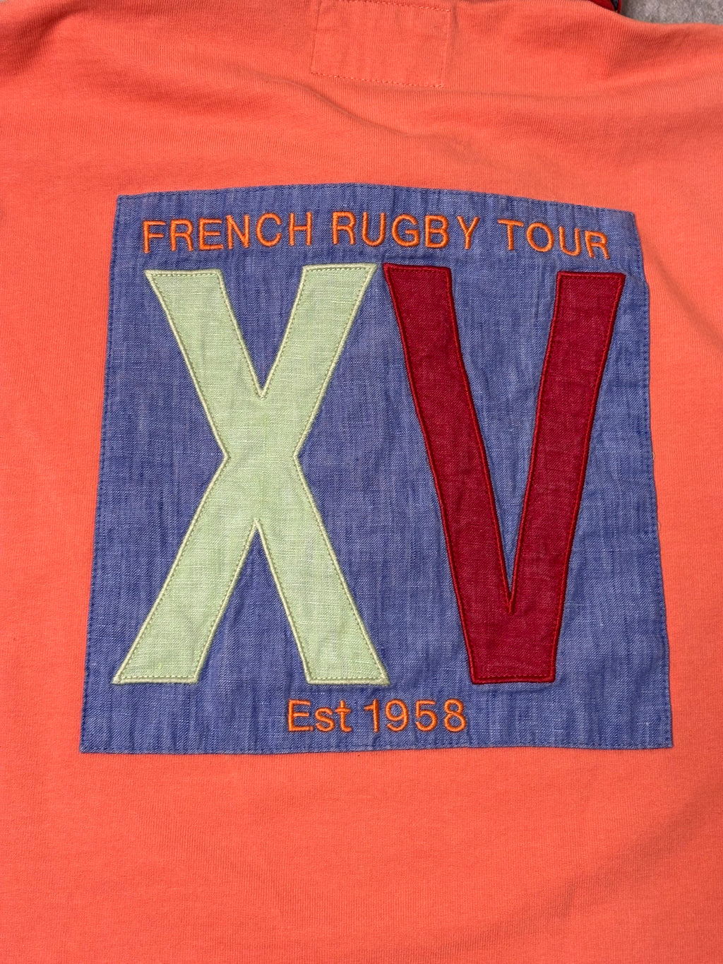 Polo manches courtes Serge Blanco - Orange XL 100% Coton