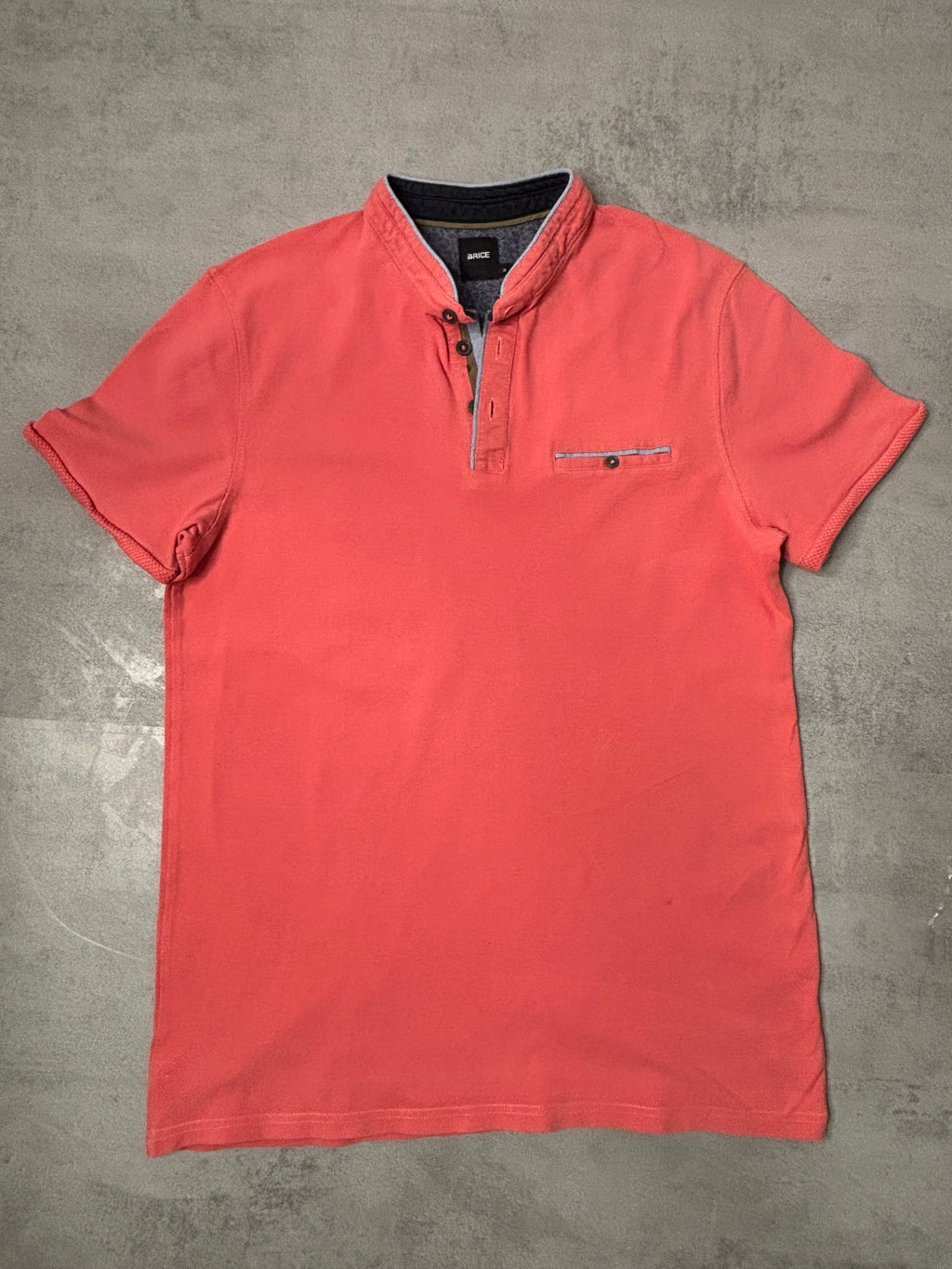 Polo Brice Homme Corail à Col Officier – Coton Piqué Élégant
