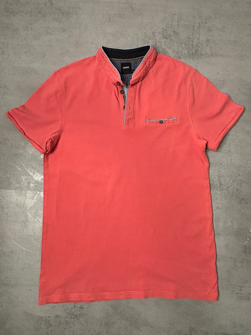 Polo Brice Homme Corail à Col Officier – Coton Piqué Élégant