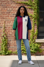 Polo Vintage New Orleans Color Block XL – 100% Coton Style Rétro Américain