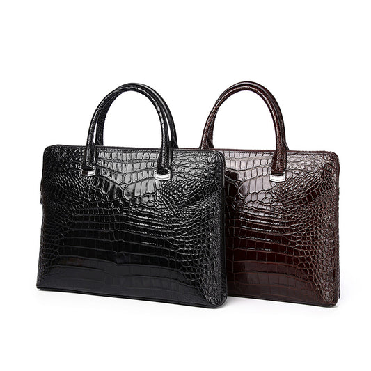 PORTE-DOCUMENT MOTIF CROCO CHIC