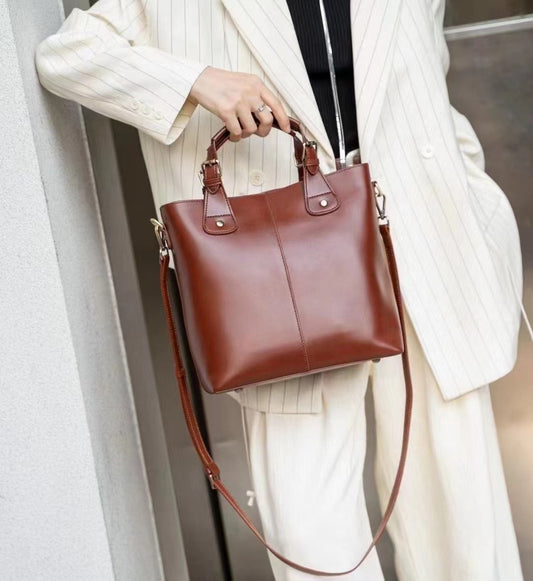 SAC ÉPAULIÈRE CUIR TANNÉ VÉGÉTAL