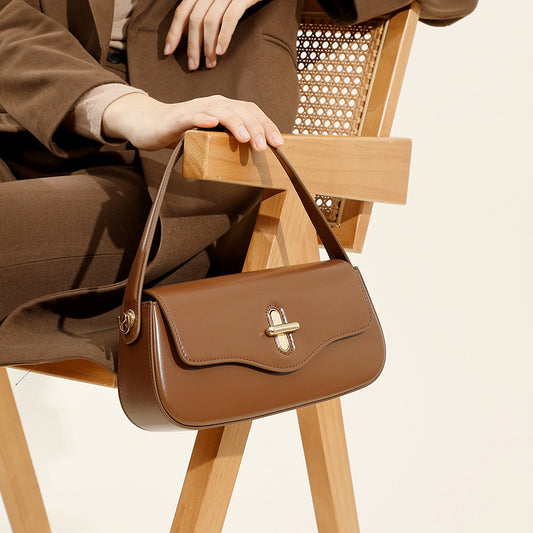 SAC BAGUETTE LUNE CUIR