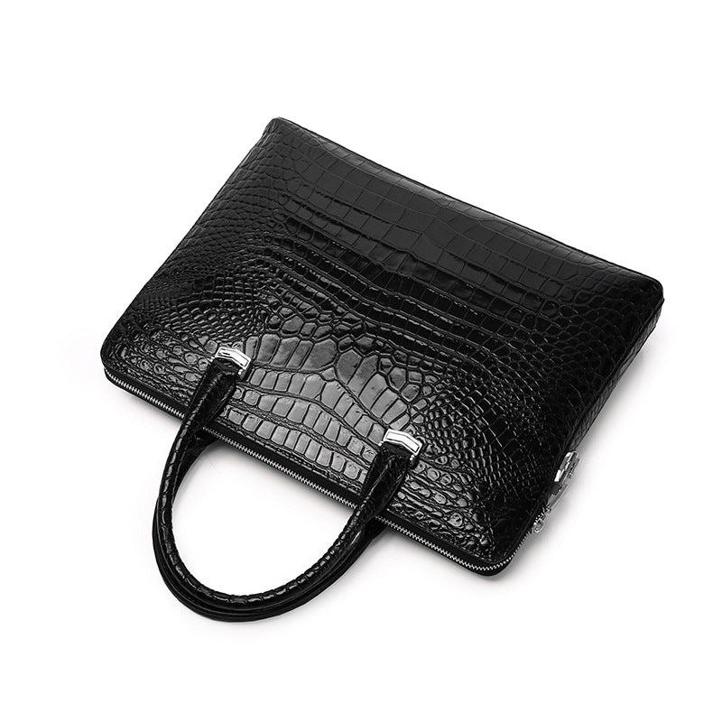 PORTE-DOCUMENT MOTIF CROCO CHIC