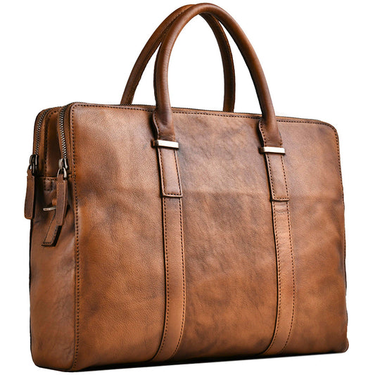 PORTE-DOCUMENT BUSINESS CUIR VÉGÉTAL VINTAGE