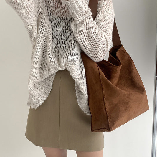 SAC DE SHOPPING SUÉDÉ VINTAGE