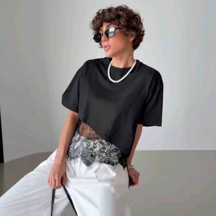 T-shirt Élise – Dentelle Signature