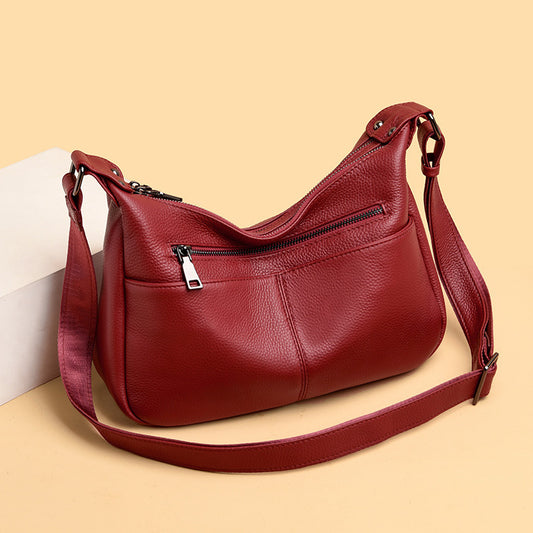 SAC ÉPAULE EN VEAU PLEINE FLEUR
