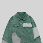 Veste Denim Patchwork Oversize Unisexe - Collection Signature ELJOE