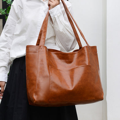 SAC ÉPAULIÈRE CUIR SOUPLE FEMME