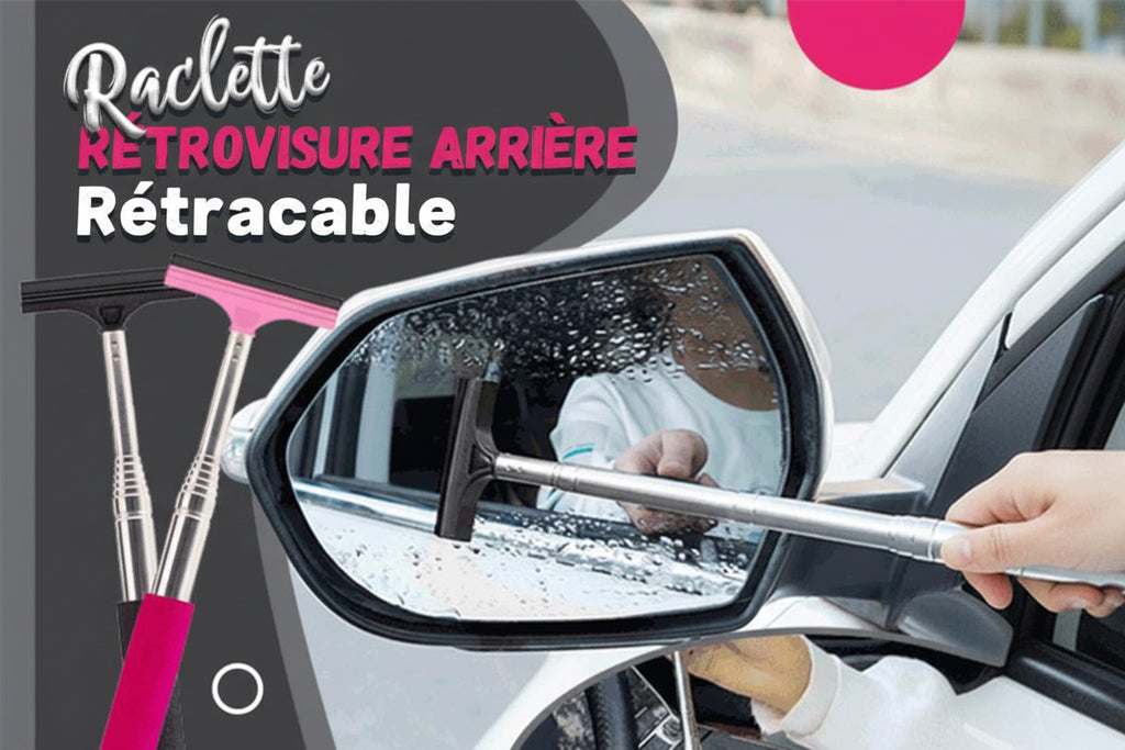 Essuie-Rétroviseur Voiture Rétractable – Visibilité Claire sous la Pluie