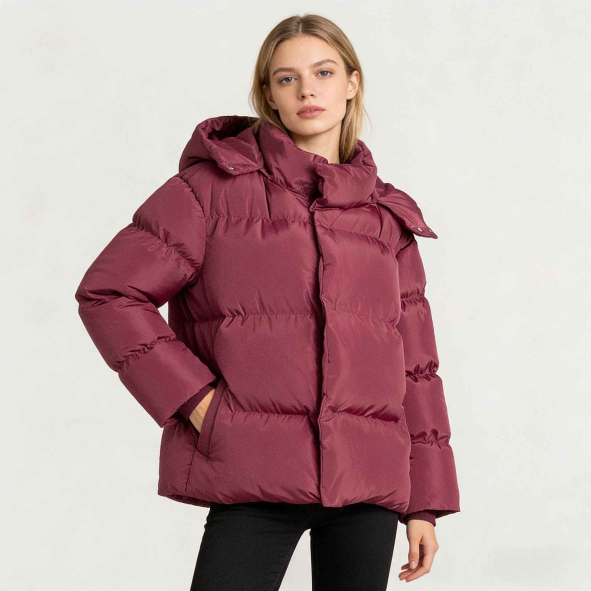 DOUDOUNE OVERSIZE À CAPUCHE