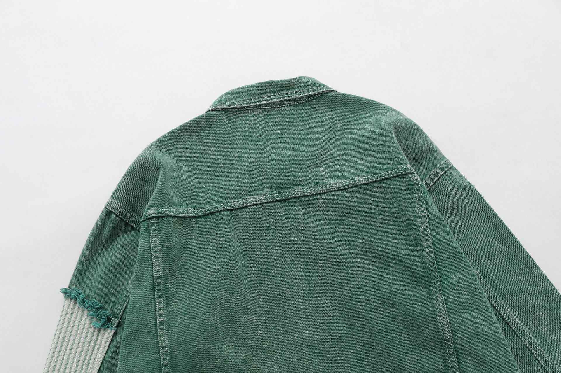 Veste Denim Patchwork Oversize Unisexe - Collection Signature ELJOE